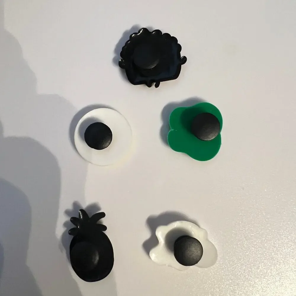 5 Piece Silicone Shoe Charms for Croc Style Shoes 